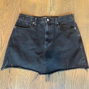 Madewell Denim Mini Skirt Black size 30